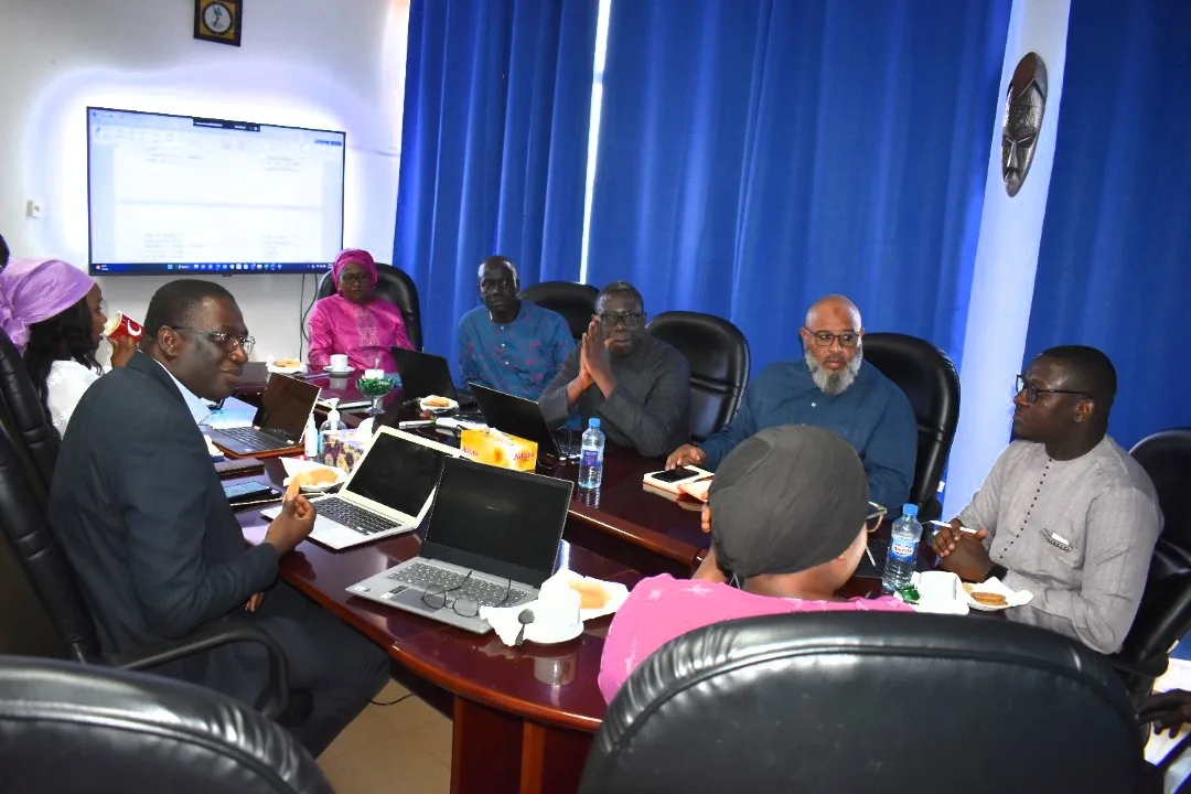 A group discussion in a conference room