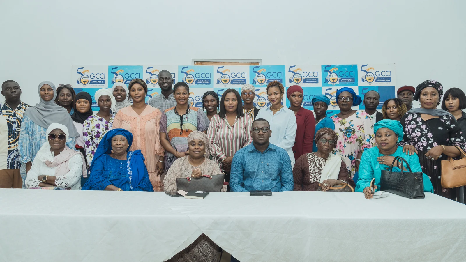 Group photograph at the youth-and-women sectoral meeting